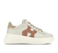 Hogan Sneakers da Donna Rebel in Nappa e Suede Rosa, Avorio e Beige - HXW5620DN61 N1M0RV8 36