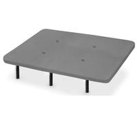 HOGAR24 ES | Base Imbottita con valvole di Traspirazione | Colore Grigio | Include Set di 6 Gambe da 26 cm | Dimensioni: 90 x 190 cm