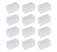 HOgardenME 12 pezzi gommini per sedie rettangolari 30x40mm gommini silicone trasparenti copri piedini sedie protezione per gambe da tavolo per prevenire graffi sul pavimento