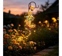 hogarevrumah Luci solari per esterni, impermeabili, da giardino, a forma di farfalla, decorative, con farfalle, decorazione per giardino, cortile, prato, patio, sentiero