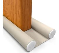 HOGARLAX® Paraspifferi Sottoporta - Compatibile SOLO con Porte Fino a 5 cm di Spessore (Interne e d’Ingresso) - Isolante Termico, Guarnizione Porta, Antispifferi e Para Spifferi - Beige, 93 cm