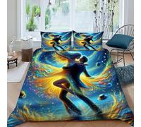 HOGDISAJD amore sogno Copripiumino coppia Effetto 3D Morbida Microfibra Biancheria Da Letto Per Con Cerniera E 2 Federe Per Ragazzi E Ragazze Double（200x200cm）