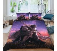 HOGDISAJD Gorilla Copripiumino coloreeful Sky Effetto 3D, Con Cerniera Set Di Biancheria Da Letto Con E 2 Federe Morbida Microfibra Per Ragazzi E Ragazze Super King（260x220cm）