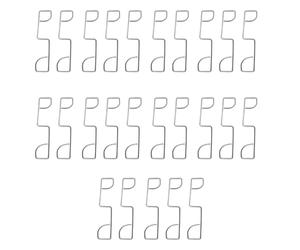 hogtnd 25 clip e cunei per pannelli di recinzione, per evitare di sbattere e sbattere le impugnature in acciaio inox, per l'installazione di recinzioni, riduzione del rumore, clip stabilizzatrici per