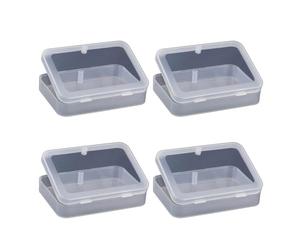 hogtnd 4 custodie vuote per carte da gioco, in plastica trasparente, per banche, negozi, carte da collezione, in plastica trasparente