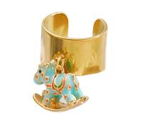 hogtnd Anelli regolabili a forma di cavallo a dondolo, per uso quotidiano alla moda e idea regalo, One Size, come descritto, come descritto