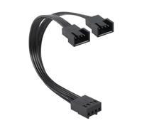 hogtnd Cavo sdoppiatore a Y a 4 Pin per ventole del Computer da 1 a 2 connettori a 4 Pin, Cavo da 10 cm, Cablaggio efficiente