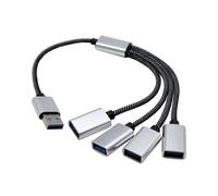hogtnd Cavo splitter USB 2.0 da USB maschio a 4 convertitori USB 2.0 femmina Espansore multiporta Espansore per porte multiple Adattatore Split Expander da maschio a femmina convertitore di ricarica e