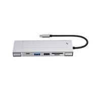 hogtnd Docking station multiporta compatta con dock HDD con velocità USB 3.2 veloce 10Gbps Compatibilità HDTV Ethernet Hub ad alta velocità