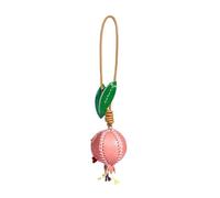 hogtnd Elegante ciondolo a forma di melograno, in morbida pelle, accessorio per accessori personalizzati come gioiello per auto, c, M