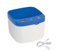 hogtnd Espansione adattatore porta USB e penna storage con luce LED per scuola casa connessione essenziale scrivania dock di ricarica integrazione portapenne