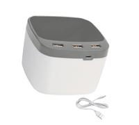 hogtnd Espansione adattatore porta USB e penna storage con luce LED per scuola casa connessione essenziale scrivania dock di ricarica integrazione portapenne