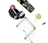 hogtnd Giocattolo Sportivo interattivo per Genitori e Bambini, Inclusa Rete da Calcio coerente con luci Brillanti per la Porta da Calcio Permanente in plastica per Gioco Serale
