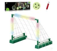 hogtnd Giocattolo Sportivo interattivo per Genitori e Bambini, Inclusa Rete da Calcio coerente con luci Brillanti per la Porta da Calcio Permanente in plastica per Gioco Serale