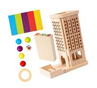 hogtnd Gioco da tavolo impilabile con bastoncini di legno, giocattolo per migliorare la capacità di osservazione e il legame familiare per feste, attività divertenti, puzzle educativo