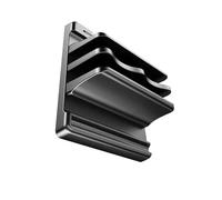 hogtnd Il supporto verticale per notebook consente di risparmiare spazio sulla scrivania, supporta 4 dispositivi, pannello per telefono, larghezza modificabile, materassi in silicone, supporto