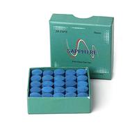 hogtnd Kit di 50 bastoncini da biliardo blu in 2 misure con scatola portaoggetti per stecche in legno bianco a doppia sezione accessori da biliardo set di decorazioni da tavolo palline da golf