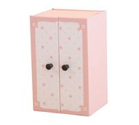 hogtnd Modello di armadio in carta a tema vittoriano per bambola con giunto sferico facile da montare casa delle bambole Minaiture mobili scena puntelli armadio in miniatura