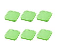 hogtnd Pratici coperchi elastici in silicone, adatti al microonde e alla lavastoviglie, per contenitori rotondi e quadrati, coperchi di ricambio in elastomero