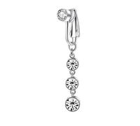 hogtnd Senza piercing in rame, clip per ombelico, facile da indossare, versatile, accessorio per gioielli per il corpo per l'uso quotidiano, anelli portatili per ombelico