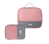 hogtnd Set di 2 pezzi multiuso in poliestere per assistenza sanitaria, con tasche grandi e piccole, scatola per medicine da viaggio per varie esigenze
