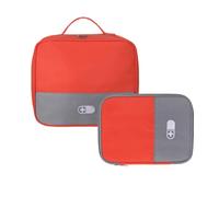hogtnd Set di 2 pezzi multiuso in poliestere per assistenza sanitaria, con tasche grandi e piccole, scatola per medicine da viaggio per varie esigenze