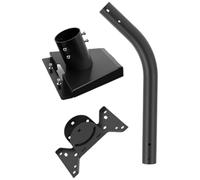 hogtnd Sistemi di montaggio per antenne, supporto regolabile per tubi da 4 cm, rivestimento resistente alle intemperie per un'installazione duratura, supporto a soffitto