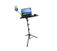 hogtnd Supporto per treppiede per proiettore Portatile Regolabile in Altezza da 25, 6-63 Pollici Vassoio Rotante con capacità 55 libbre per Supporto per proiettore Regolabile per Esterni da Studio