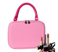 Hogvinnatil Astuccio da trucco per donne - Astuccio cosmetico compatto - Borsa portatile con scomparti modulabili Organizzazione pratica per famiglie amici, sport all'aria aperta, palestra, Rosa, Se