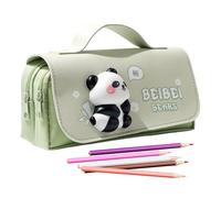 Hogvinnatil Astuccio per matite carina | Astuccio per la scuola adorabile Panda Capybara | Penna Organizzatore con Giocattoli Spremere per Teen Donne College Forniture Marcatore, panda, Se référer au