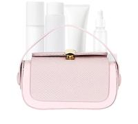 Hogvinnatil Borsa a tracolla, borsa a tracolla, borsa a tracolla, borsa in tessuto con patta con cerniera, maniglia per affari, matrimoni e riunioni all'aperto nel fine settimana, Rosa, Consulte la