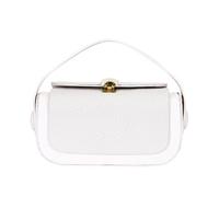 Hogvinnatil Borsa a tracolla, borsa a tracolla, borsa a tracolla, borsa in tessuto con patta con cerniera, maniglia per affari, matrimoni e riunioni all'aperto nel fine settimana, bianco, Consulte la