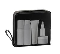 Hogvinnatil Borsa cosmetica da viaggio | Astuccio per il trucco parallelo - Custodia portatile impermeabile con scomparti organizer per la conservazione del gabinetto casa campeggio uomini viaggio