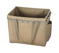 Hogvinnatil Borsa da campeggio impermeabile, borsone da campeggio, borsa da viaggio, borsa per router impermeabile di grande capacità con manico rinforzato per campeggio, viaggi nell'armadio, cachi