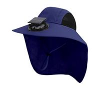 Hogvinnatil Cappello con Ventilatore Solare - Cappello da con Ventilatore Solare | Protezione UV Ricarica USB Cappello a Tesa Larga per Uomo e Donna Campeggio Giardinaggio da Viaggio