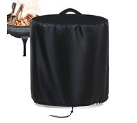 Hogvinnatil Copertura rotonda per fuoco fuoco fuoco copertura rotonda per Fire Pit | Copertura protettiva per Firepit - Guardia impermeabile per Firepit, cortile verticale a legna che brucia il camino