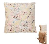 Hogvinnatil Copricuscino per Natale, 46 x 46 cm, federa per cuscino decorativa Pentagramma, comoda custodia, per la casa, la camera da , l'inverno, il divano il salotto