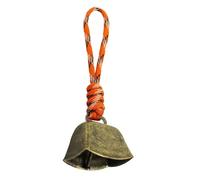 Hogvinnatil COW CHELLS CON CONSIGLIO, CHABLE PER COLLANE, Campane in rame al pascolo del suono vintage al pascolo con coulisse, Ornamento in metallo per ranch da campeggio all'aperto