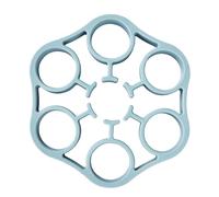 Hogvinnatil di uova in pentola, rastrelliere a vapore uova - Porta di uova fumante in piedi vassoio in silicone per alimenti,Utensili da cucina, strumenti da cucina resistenti al calore, accessori per