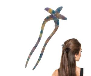 Hogvinnatil Forcine per capelli vintage, forcina per capelli per le donne | Forcina a forma di U delle stelle | Heads eleganti per capelli lunghi spessi