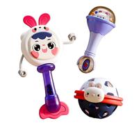 Hogvinnatil Giocattoli per, set di giocattoli Rattle - Cartoon Musical Drum - Attività di apprendimento prescolare, gioco di giocattoli rilassante in tutto il basso educativo per rilassarsi e