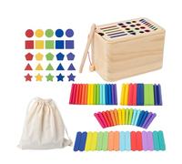 Hogvinnatil Giocattolo di classificazione del colore, giocattolo per classificatore di legno - Giochi di sviluppo sensoriale - Color Shape Sorter Wooden Preschool Educational per bambini 6 ai 18