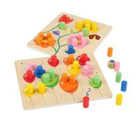 Hogvinnatil Giochi Di Ordinamento dei Colori per Bambini | Gioco Educativo Di Percezione del Colore per La Scuola Materna,Giocattolo in Legno per Lo Sviluppo Motorico Fine Bambino Di Tre Anni E Più