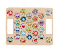 Hogvinnatil Gioco di combinazione per bambini piccoli, Gioco di corrispondenza della memoria,Gioco di scacchi di memoria interattiva - Modello di cartone animato di gioco di pensiero logico educativo