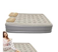 Hogvinnatil Gonfiabile Automatico Gemello e Gonfiabile Letti per Adulti,Gonfiare il Guest Pompa Gemella incorporata | Il Pad di Sonno Automatico per gli Ospiti Pieghevole si sgonfia