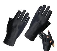 Hogvinnatil Guanti senza dita, 2 guanti da dita tagliate - apprendistabile 2 dita tagliate Mittens per il ghiaccio, protezione solare, buona elasticità guanti sportivi all'aperto per la guida,