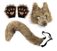 Hogvinnatil Kit Travestimento,Finto per Halloween - Completo Animale per Role Play e Spettacoli,Travestimento Role Play Sfilata Maschera