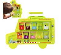 Hogvinnatil Labirinto Magnetico Colori e Numeri, Tabella di apprendimento Associazione di Colori, Gioco Educativo Interattivo per Sviluppare le abilità motorie e matematiche 2-6