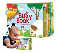 Hogvinnatil Libri adesivi per Tutto-, Libri di Strappo, Libro di adesivi educativi multifunzionali, Divertenti attività di apprendimento prescolare per i viaggi,