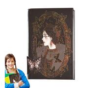 Hogvinnatil Notebook estetico, Journal Goth,Pagine colorate in stile gotico Manuale di illustrazione - Vintage Notebook per Women Goth Journal, Supplies per uffici scolastici, note di Halloween, 256